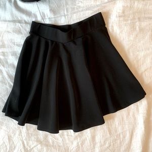 Short black skirt